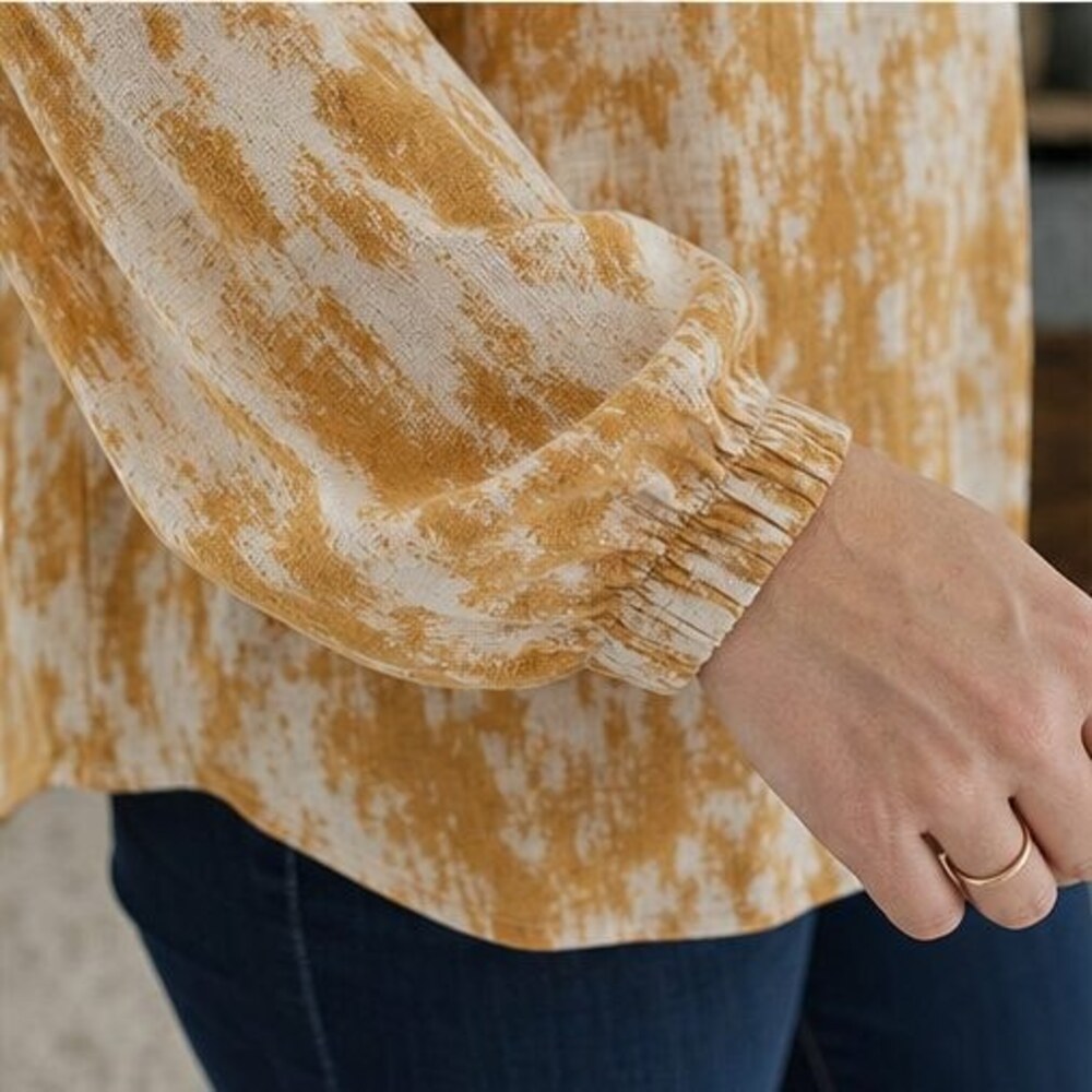 Teal Ruffle Blouse - Picture 5 of 6